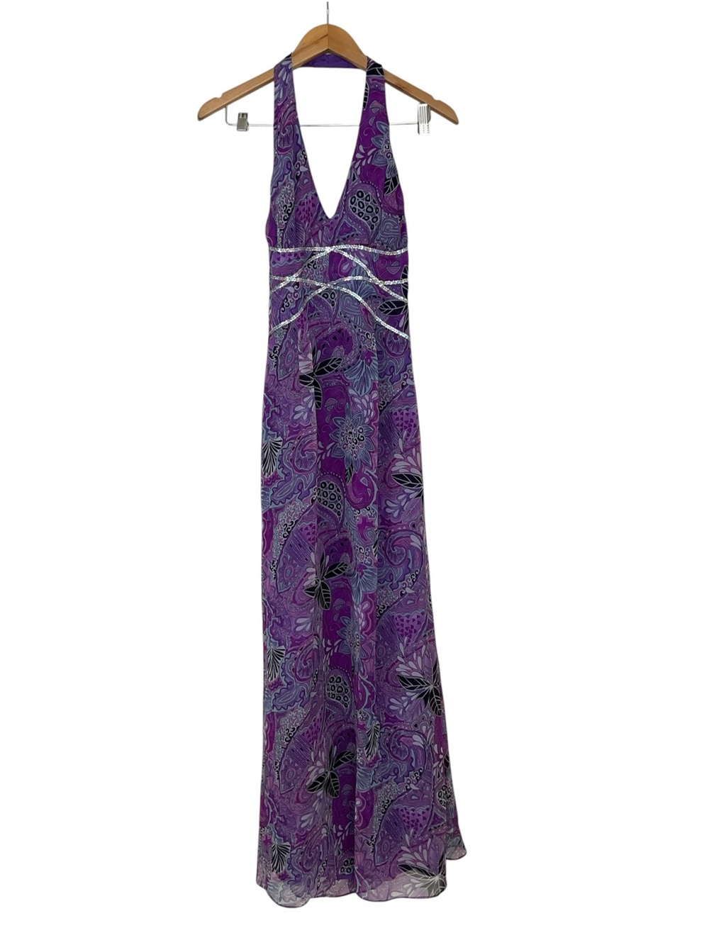 Y2K Jessica McClintock Gunne Sax Millennium 2000 Paisley Purple Prom Maxi 7